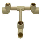 CPVC Pipes & Fittings - Wall Mixer Top And Bottom 7 Inches