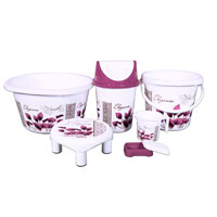 Vectus Printed Bathroom Set