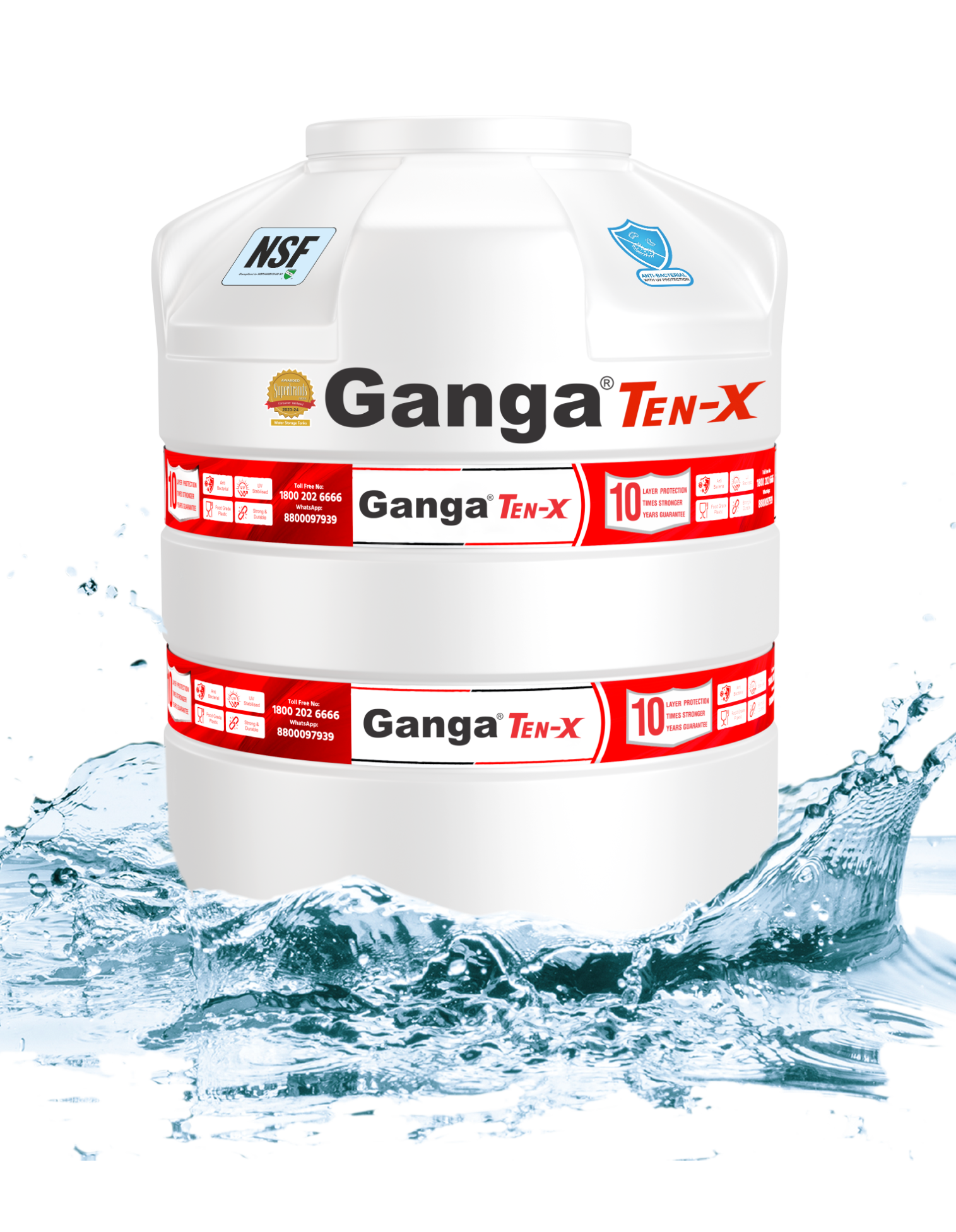 Ganga Ten-X Water Tank
