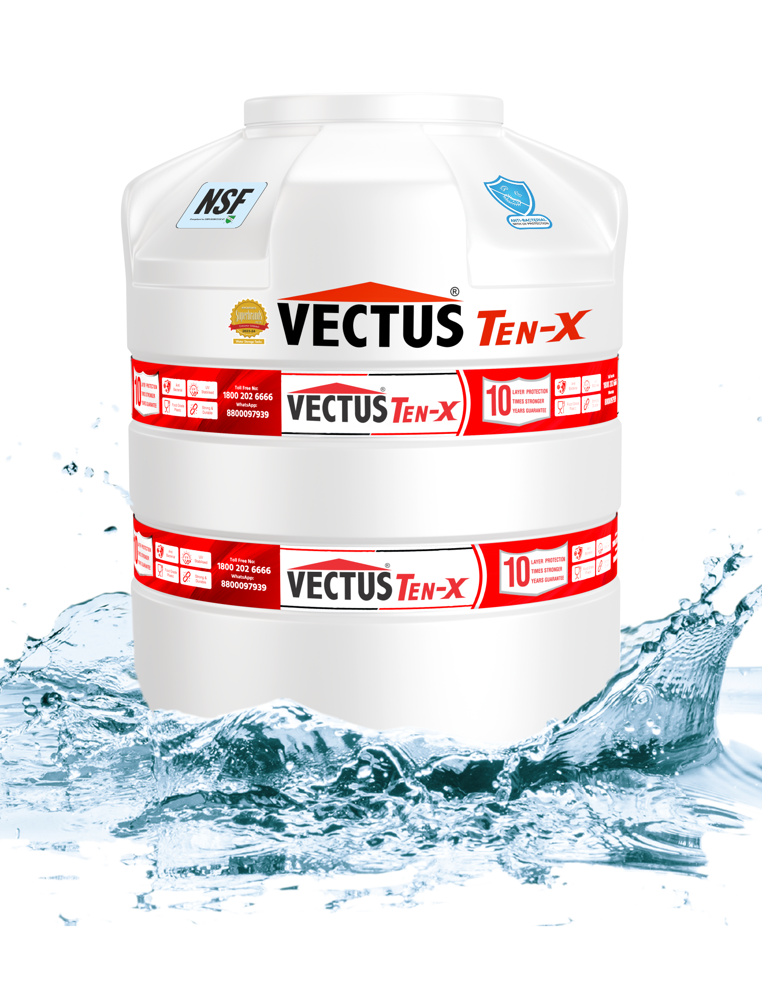 Vectus Ten-X Water Tank