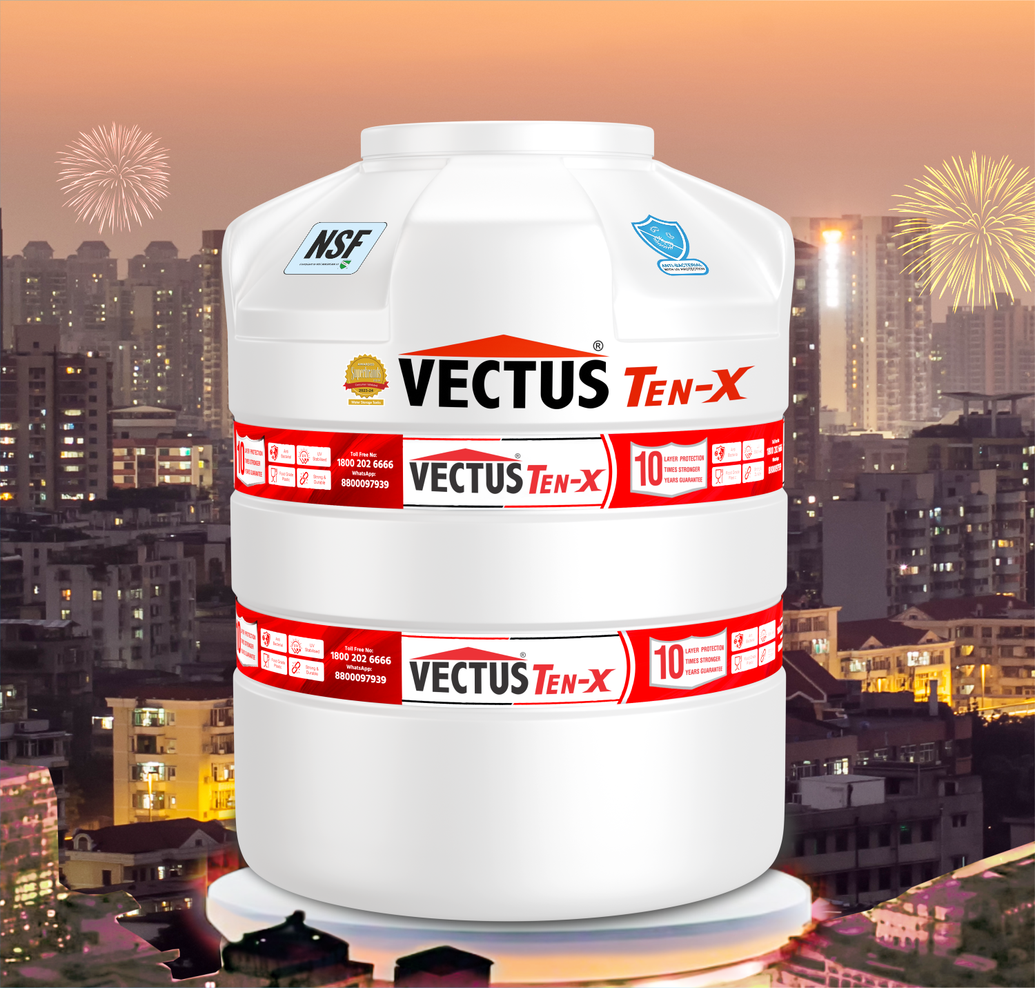 Vectus Ten-X Water Tank